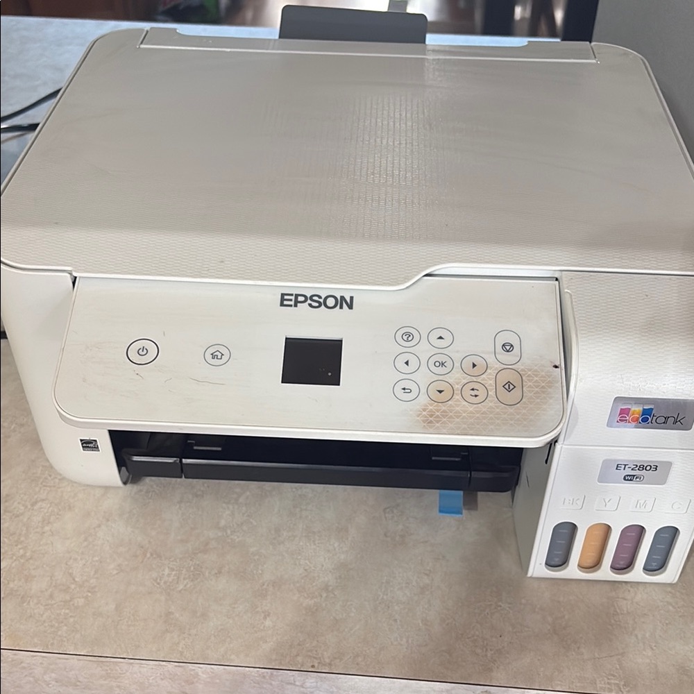 Epson White All-in-One Printer with Ink Tanks
